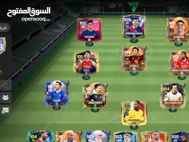بيع حساب فيفا موبايل 103 مستوي الحساب 51
