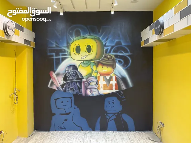 decorative painting , Mural painting , Graffiti and Calligraphy