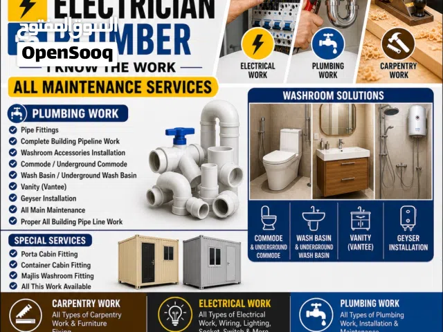 Electrician plumber carpenter