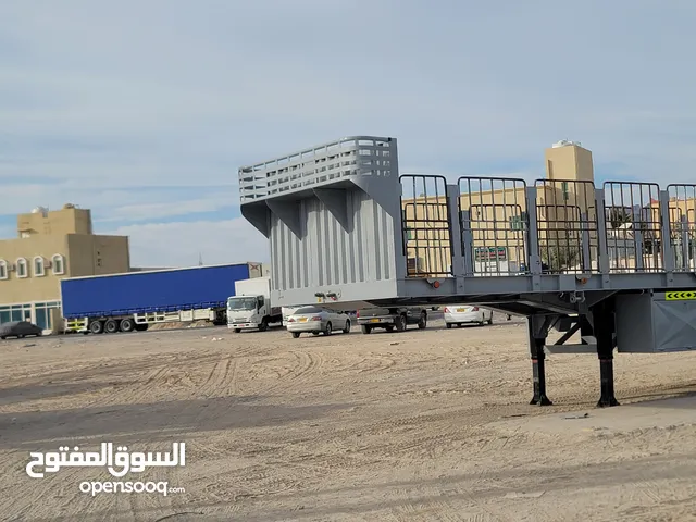 flat bed trailer with used BPW bogie axle