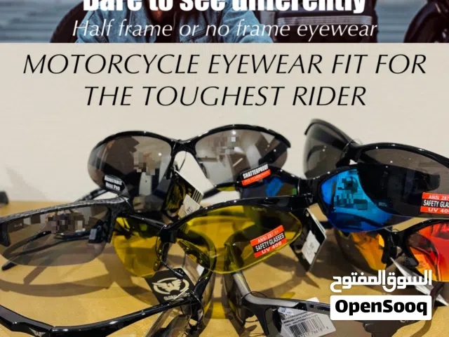 Motorcycle Sunglasses or outdoor activities — z87+ safety non foam or foam padded / USA