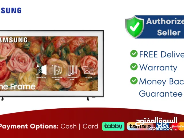 Samsung 32" Smart QLED TV - The Frame - 4K, 32LS03B