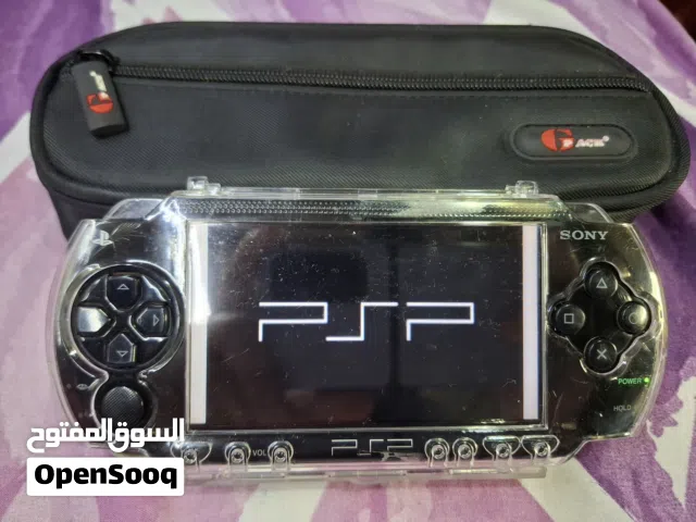 PSP P1003 MODEL.CLEAR CASE COVER BLACK COLOR  4GB SD CARD 35=GAMES AVAILABLE