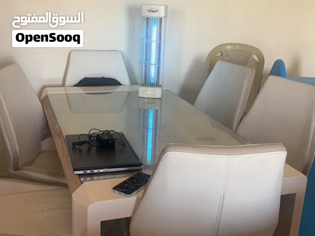 طاوله سفره خشب مع 6 مقاعد