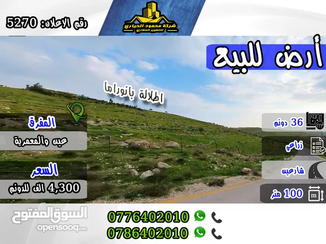 Farm Land for Sale in Mafraq Ain wa Al-Ma'mariyyeh