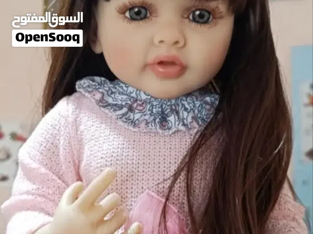 دمية بطول 55 سم /22 بوصة من الفينيل الناعم لكامل الجسم -لعبة اميرة شديدة الشبه بالواقع - للبنات - هد
