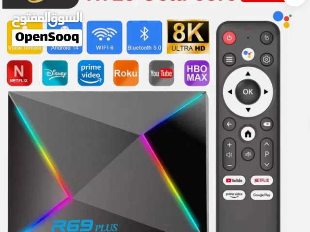 تيفي بوكس خرافي RGB رام 4 خزن 64 يحول التلفزيون الى سمارت ريموت بلوتوث معالج ثماني النواة كربلاء فقط