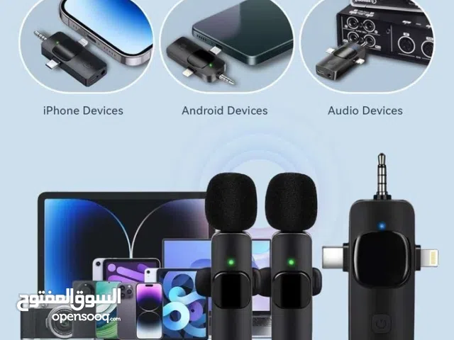 ميكروفون لاسلكي احترافي 3في1 للاندرويد للاندرويد و الآيفون و الآيباد