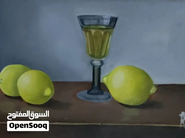 رسمة للبيع بألوان زيتية حجم A4 على ورق رسم زيتي بسعر مناسب 15000 ريال يمني فقط