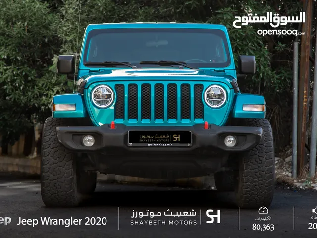 Jeep wrangler sport 2020  المسافة المقطوعة : 80,363 كم
