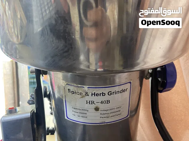 مطحنة بهارات سعة 2كيلوًجرام  مطحنة قهوه 1 فاز راكب عليها حجر تركي اصلي