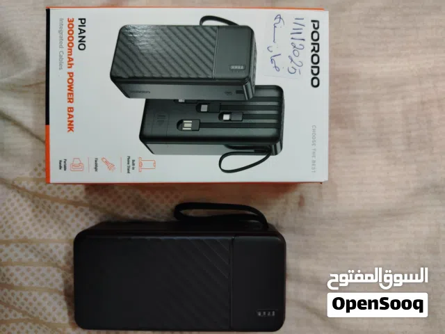 للبيع باور بانك من شركة PORODO بسعة 30000 mAh