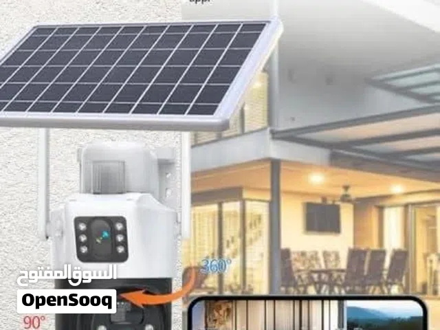 كاميرا مراقبة عدستين تعمل بالطاقة الشمسية تدعم 4G كاميره مراقبه المنزل كاميرات ليلي نهاري