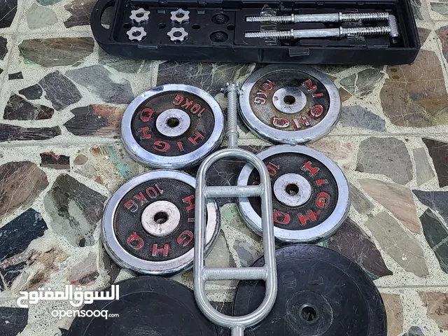 حقيبة حديد رياضية مع اقراص حديد للبيع في مدينة الصدر