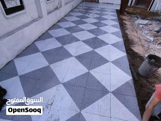 خلفه سيراميك والواح ودرج وبورسلان ومرمر