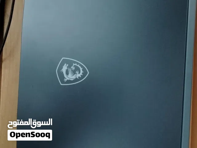 لابتوب msi مستعمل شهر  المواصفات corei5 الجيل الثالث عشر كىت الشاشة 4050  16g ram 500ssd الشاشة 144h