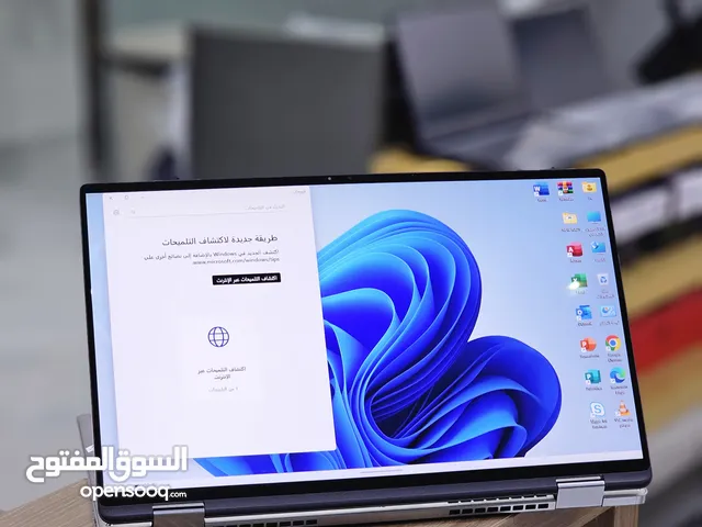 لابتوب وتابلت يدور 360 درجه بمصفات جدا عاليه core i7 Ram 16GB 1000SSD tutch 360
