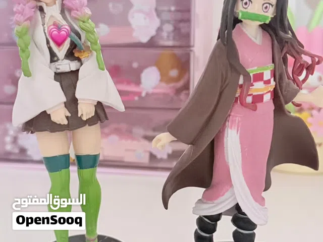 Demon slayer figure mitsure & nezko فيقرات ومجسمات لانمي ديمون سلاير شخصيه ميتسوري ونيزكو (تقليد)