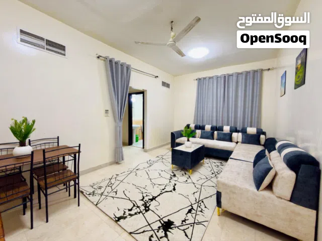 SH / عجمان - منطقة الروضة /3/ - غرفة وصالة مفروشة - فرش جديد - /2/ حمام + بلكونة - شامل الفواتير