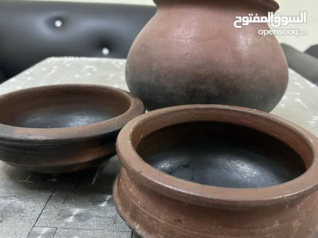 3 CLAY pots for cooking /  الأواني الفخارية