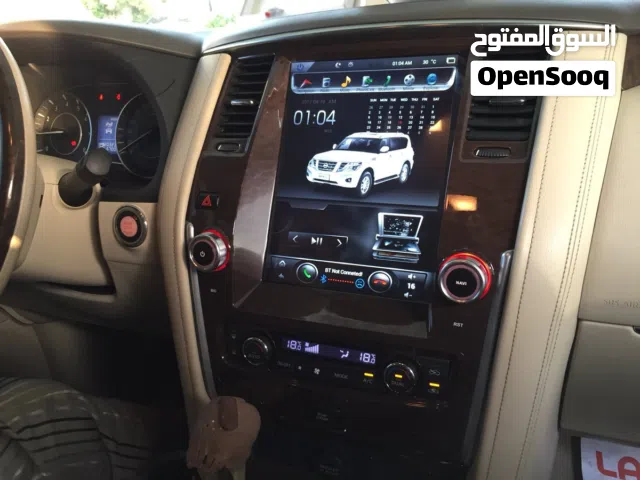 شاشه نيسان باترول 2012/2018 كبيره الحجم مع منافذ للتكيف تركب بدون تجريح للأسلاك و على أسلاك الوكاله