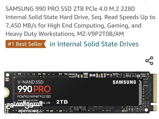 SSD NVME SAMSUNG 990 PRO  2tb with heatsink