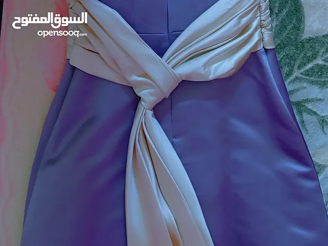 فستان Bill Levkoff أمريكي للبيع – ساتان موف فاخر ماركة اصليه