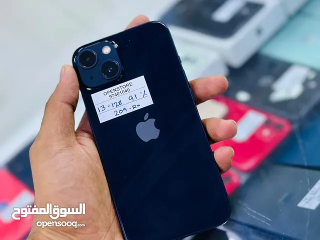 iPhone 13 -128 GB - Fine phone - Black colour , 91% Battery