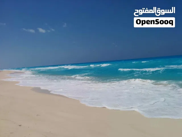 للايجار الساحل الشمالي شاليه مكيف ارضي بجنينة خاصة امام البسين