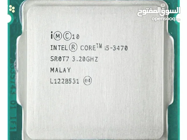 متوفر معالج i5 جيل ثالث i5 3470  و زوز رامات 4 جيجا بسرعة 1333 ddr3