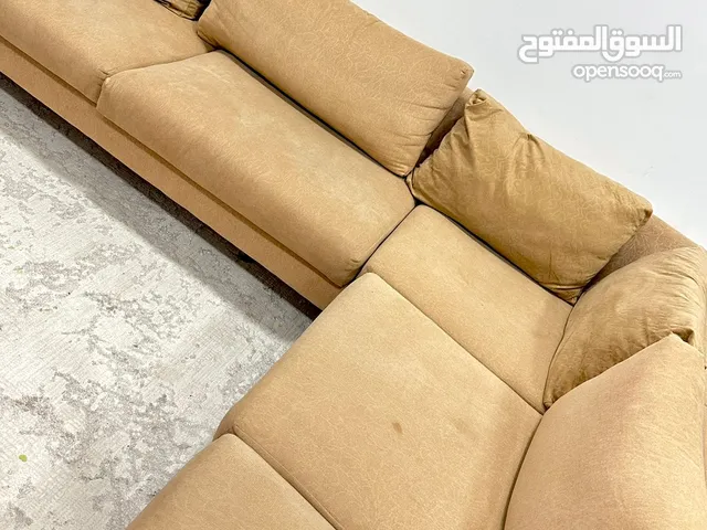 Big sofa with coffee table