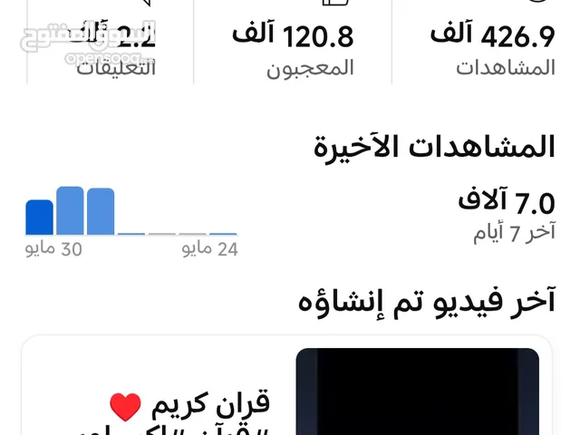 حساب يوتيوب للبيع 14800 متابع