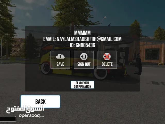 بيع حساب لعبه Car parking