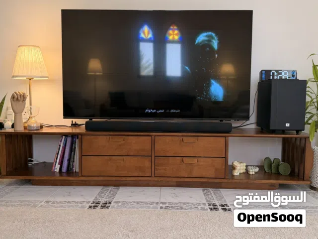 Wooden TV Unit with 4 Drawers for Sale