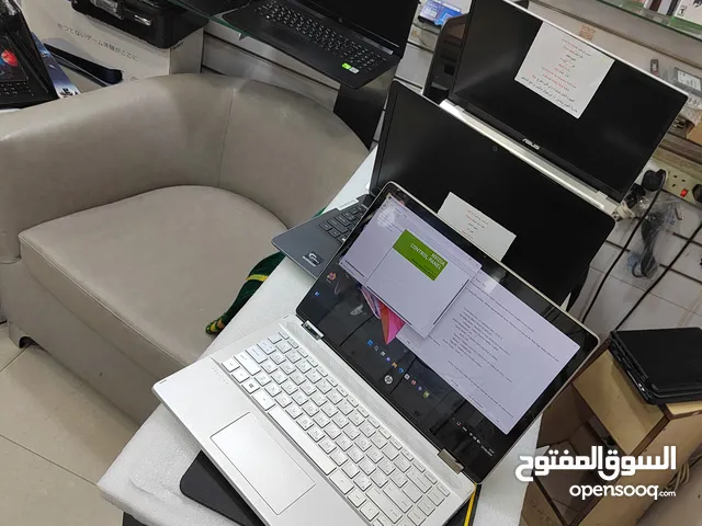 Hp pavilion x360 Touch screen core i5 8 generation Ram 12 ddr4 2 Hard ssd الجيل الثامن تاتش اسكرين د