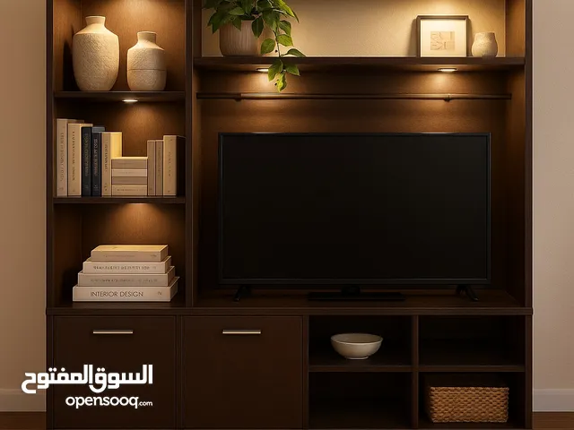 وحدة تلفزيون خشبية فاخرة