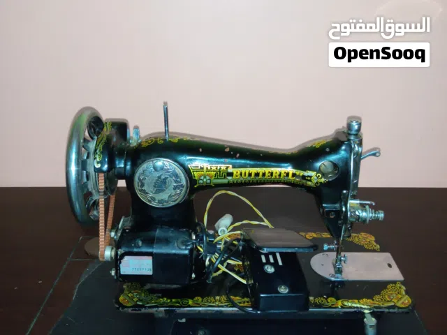 ماكينة خياطة بتر فلاى الفراشه بحالة ممتازة بالدواسة والماتور