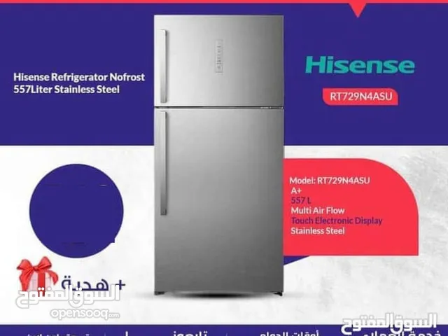 ثلاجة هايسنس نوفروست سعة 557 لتر ستانلس ستيل nw3607