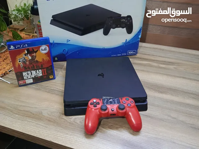 بلايستيشن فور سلم مع كرتونة للبيع بحالة الوكالة قابل للتفاوض
