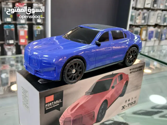 سبيكر  + راديو على شكل سيارة  BM/ يعمل على الشحن وعلى الطاقة الشمسية صوت عالي ونقي