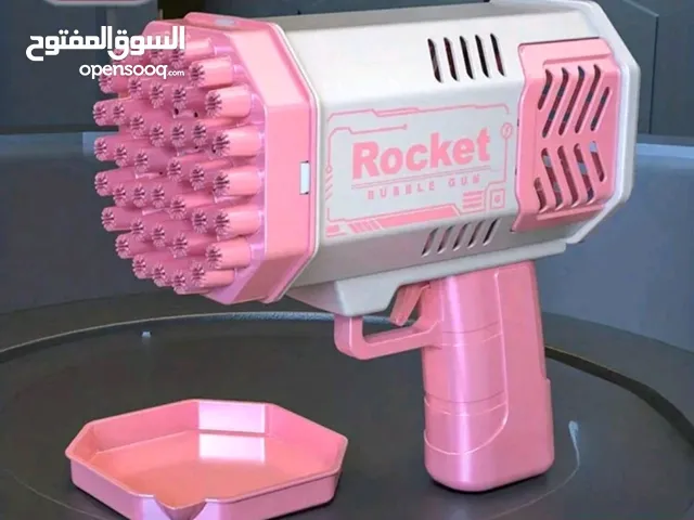 لعبة مسدس فقاعات أوتوماتيكية بالكامل محمولة باليد، منفاخ فقاعات صواريخ كهربائية للأطفال، آلة فقاعات