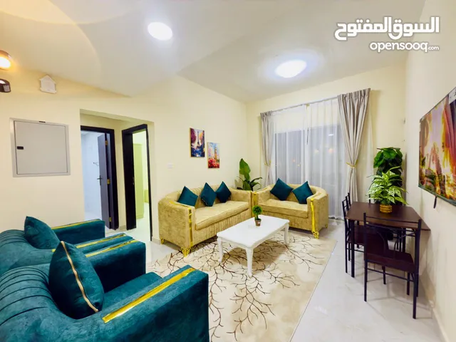 بدوون عموولة في عجمان أول ساكن للايجار شقة غرفة وصالة فرش جديد شامل الفواتير بأرخص الأسعار 3900درهم