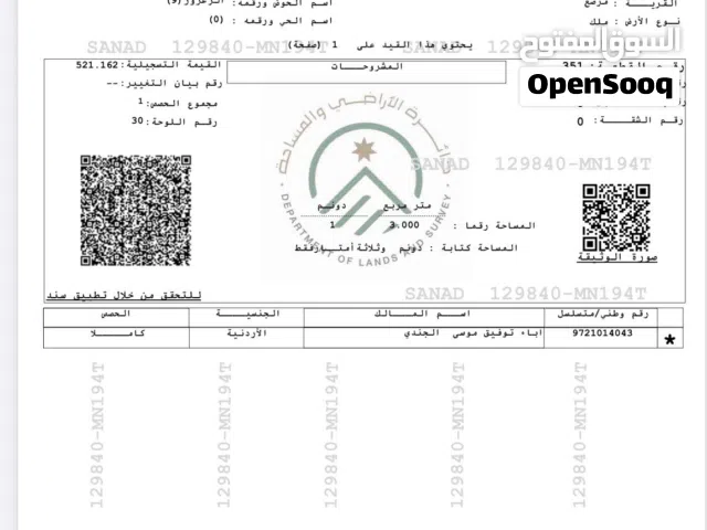 للبيع من المالك مباشرة - أرض سكنية مميزة في جرش
