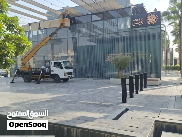 تنظيف الواجهات الزجاجيه والكلادنك