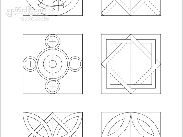 رسم لوحات اوتوكاد بالقطعه