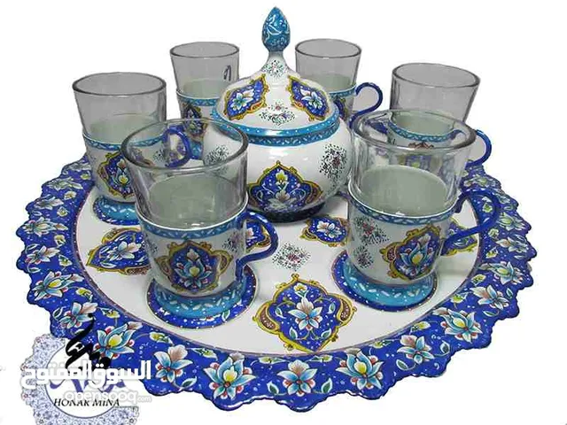 طقم شاي بتصميم البرغموت