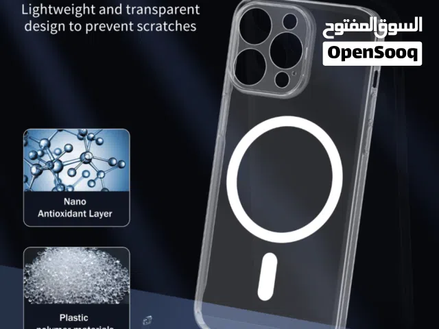 كفر حماية شفاف متوافق مع تقنية MagSafe