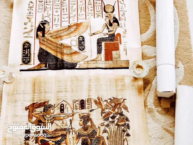 للبيع لوحات فرعونيه معموله بماء الذهب