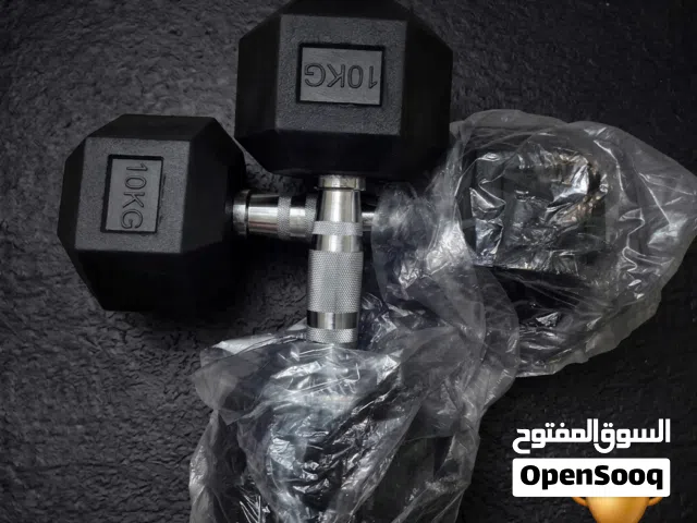 دمبلز سداسية 10 كجم (الزوج) – جديدة بالكامل وبجودة عالية