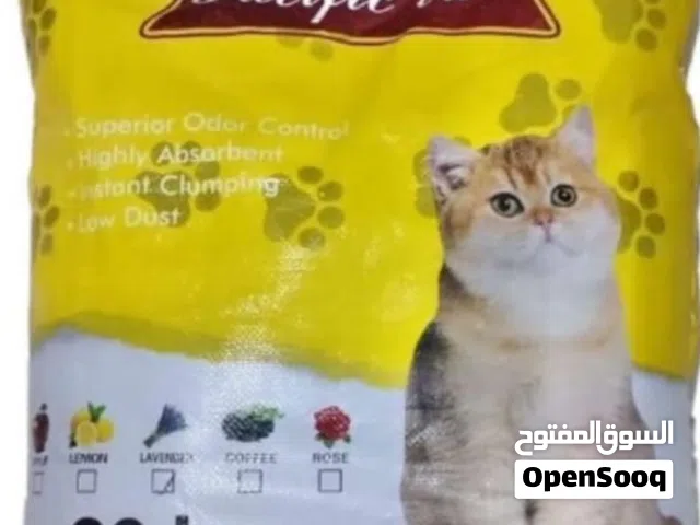 رمل  قطط  برائحه ليمون 20 كيلو